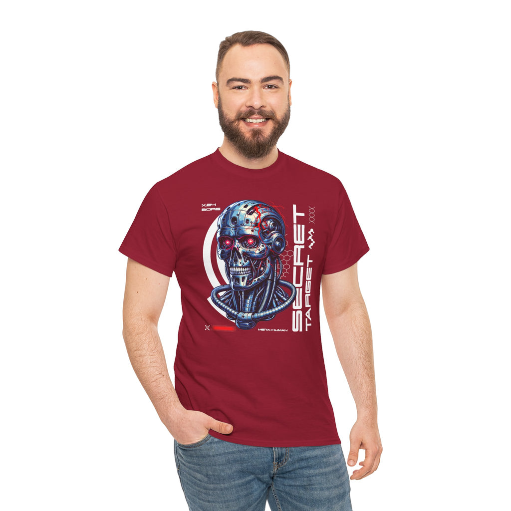 Cybernetic Skull | Futuristic Sci-Fi Graphic T-Shirt | Cr8tive Designs