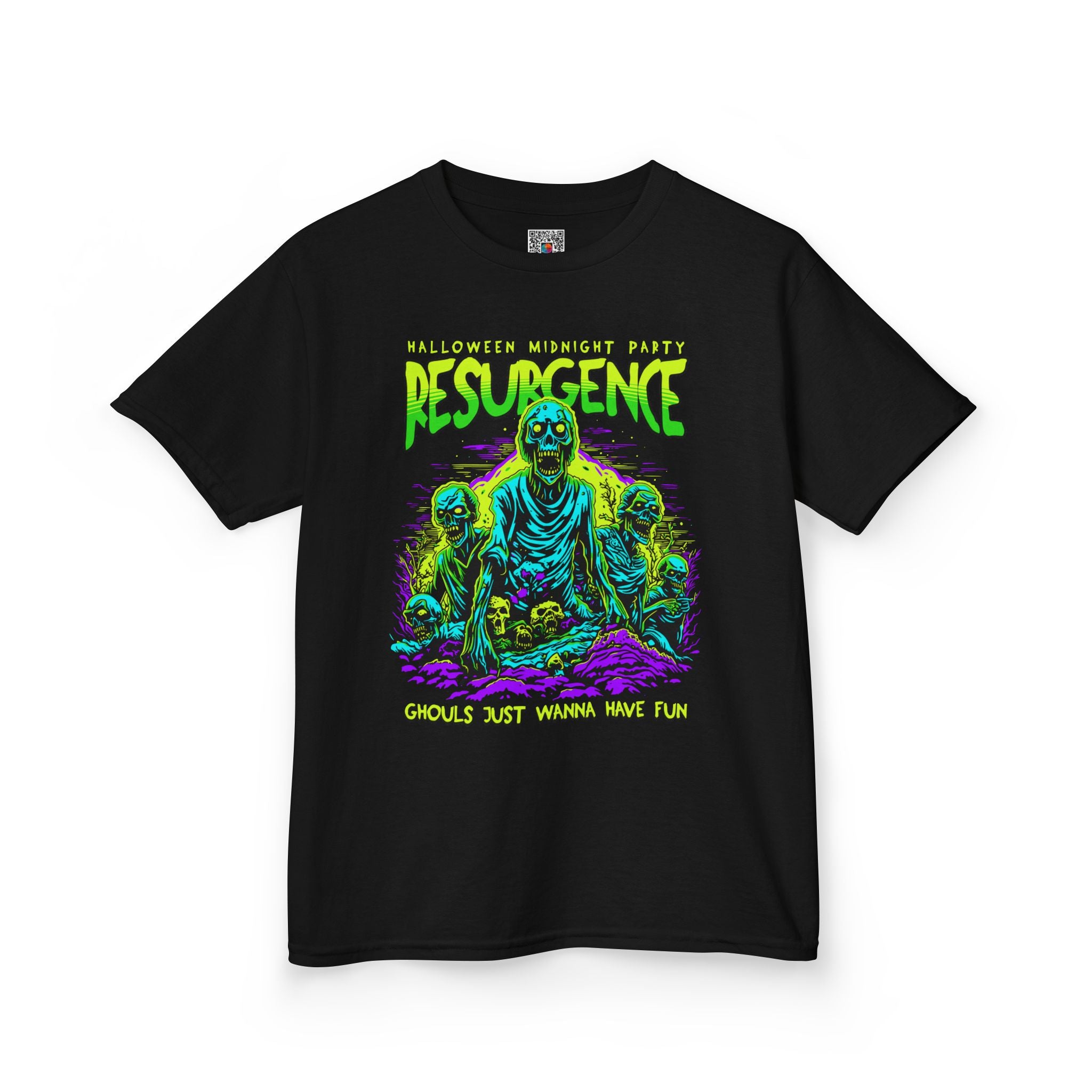 Kids Tee | Neon Zombie "Resurgence" Graphic Shirt | Cr8tive Designs