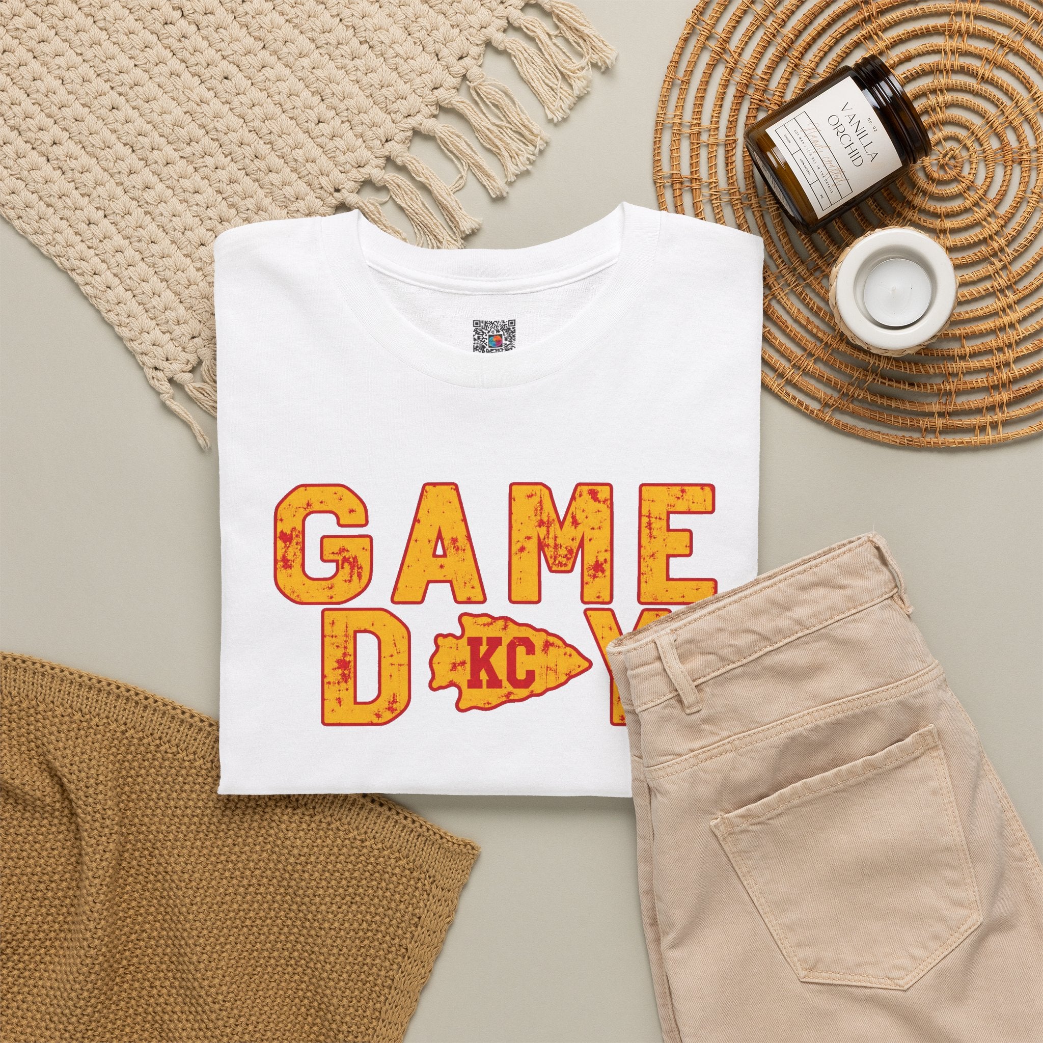 Game Day KC T-Shirt | Vintage Football Fan Apparel | Cr8tive Designs