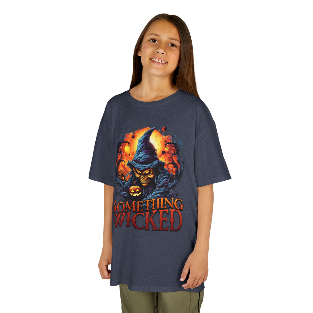Kids T-Shirt "Something Wicked" Witch Graphic | Halloween Costume Tee | Cr8tive Designs