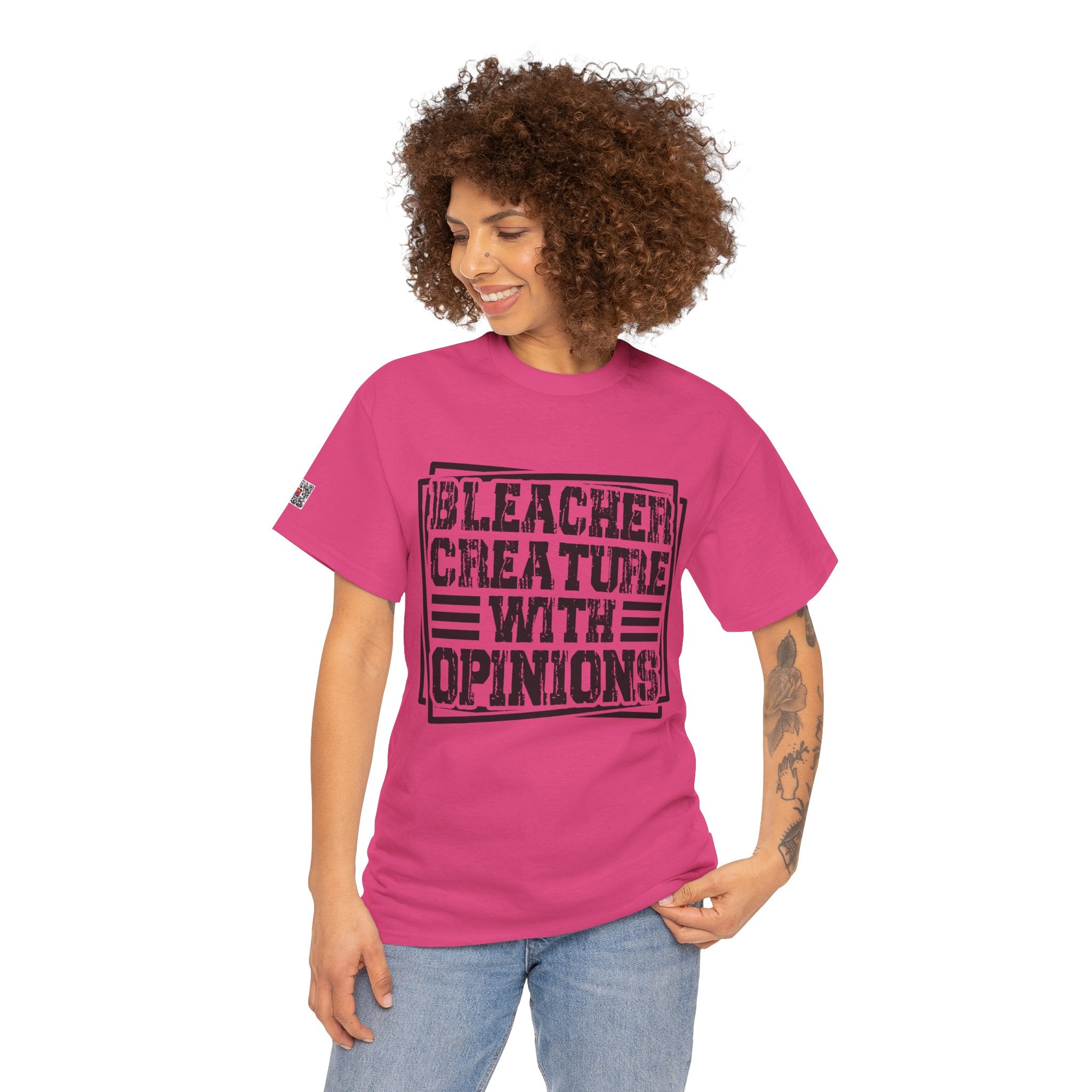 Funny Sarcastic Shirt | Bleacher Creature with Opinions | Unisex Graphic Tee Casual Statement Tee | Cr8tive Designs