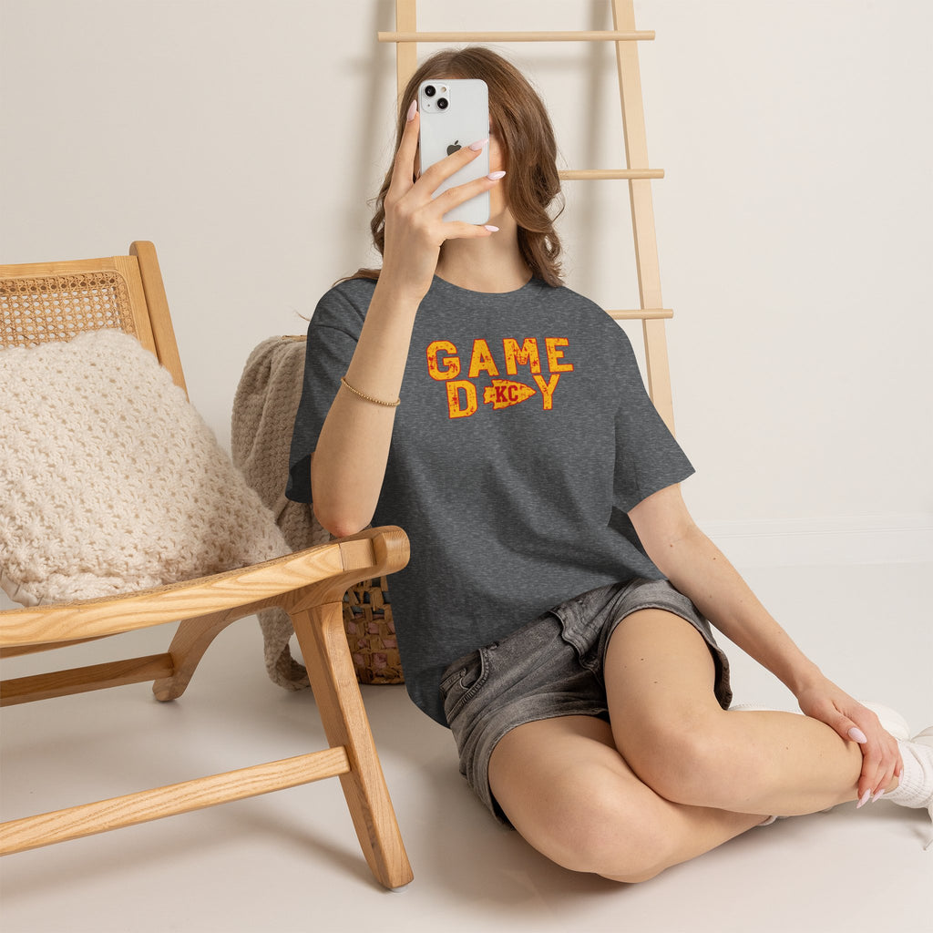 Game Day KC T-Shirt | Vintage Football Fan Apparel | Cr8tive Designs