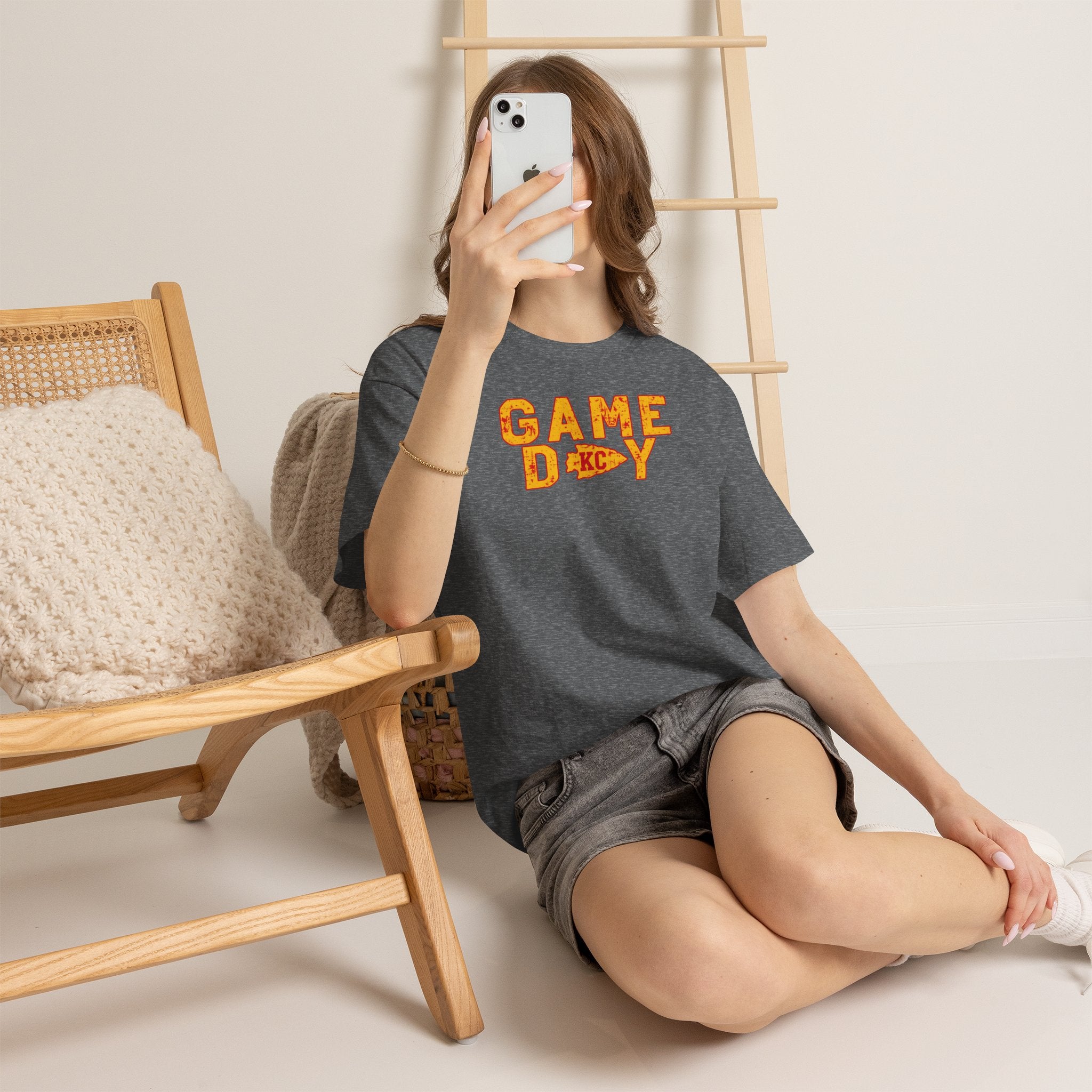 Game Day KC T-Shirt | Vintage Football Fan Apparel | Cr8tive Designs