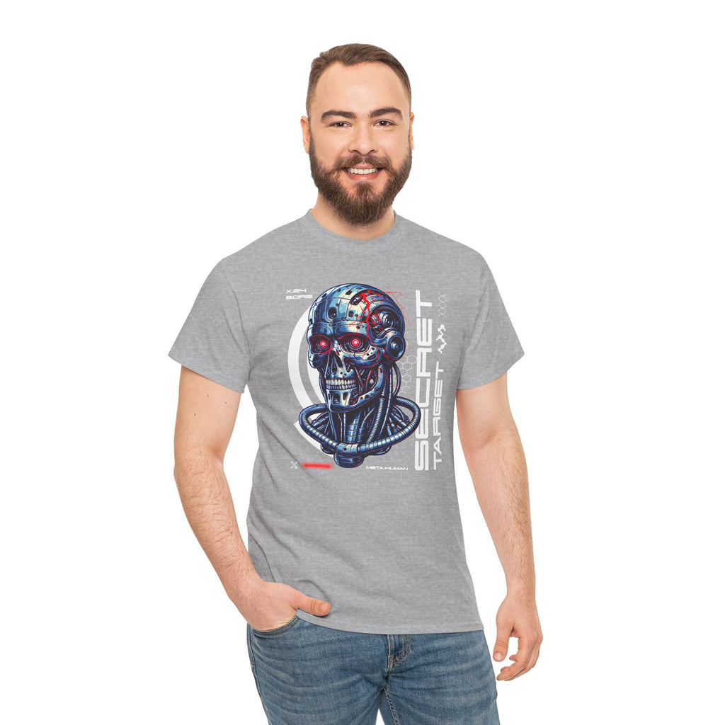 Cybernetic Skull | Futuristic Sci-Fi Graphic T-Shirt | Cr8tive Designs
