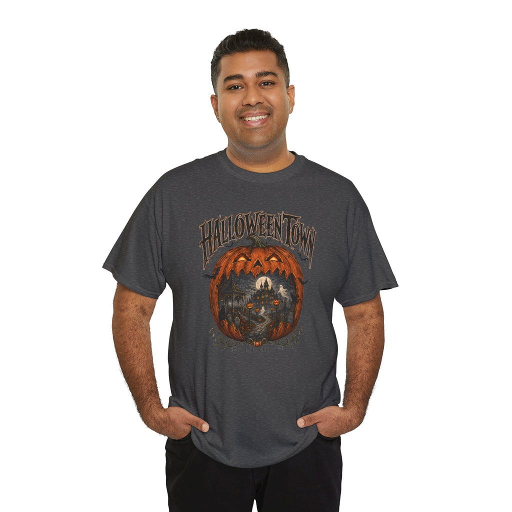 Halloweentown Pumpkin Graphic Tee | Spooky Jack-O-Lantern T-Shirt | Cr8tive Designs