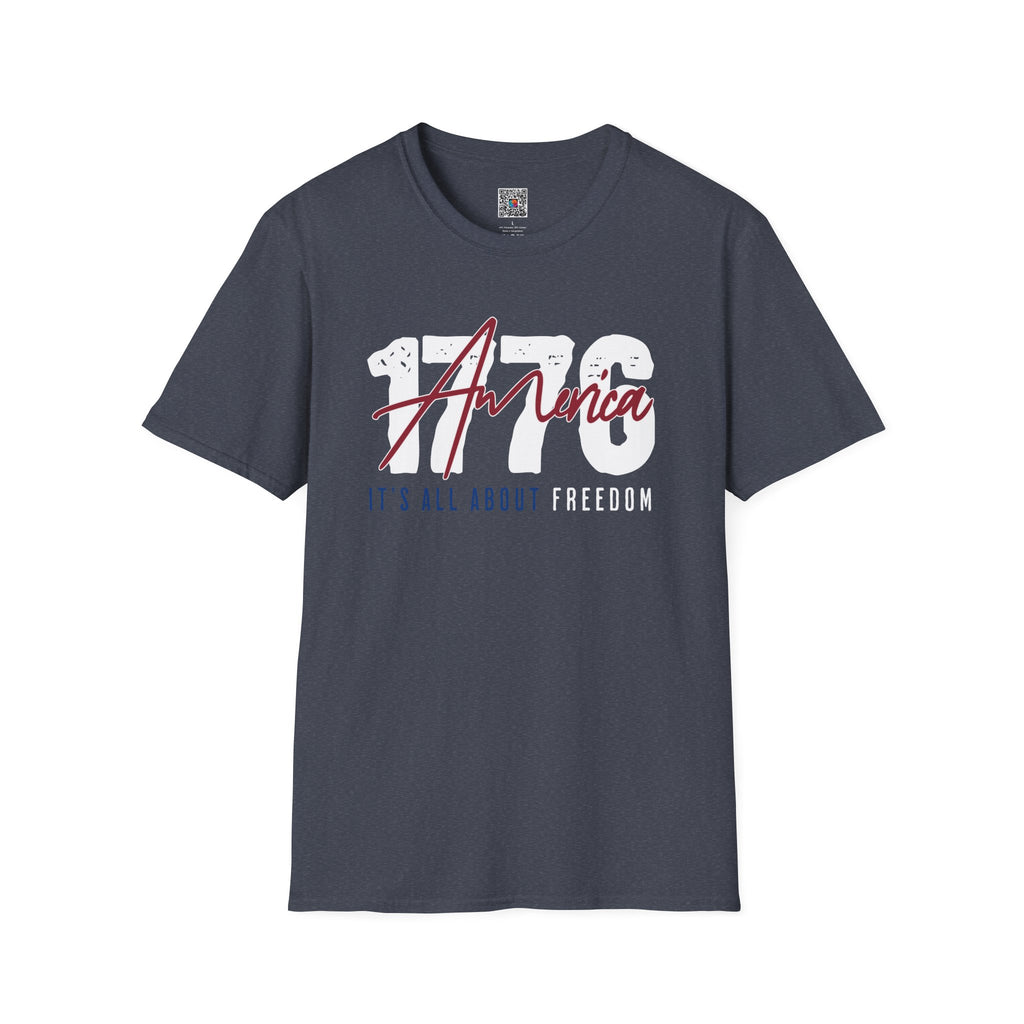 1776 America Freedom T-Shirt — Patriotic Independence Day Tee/Cr8tive Designs