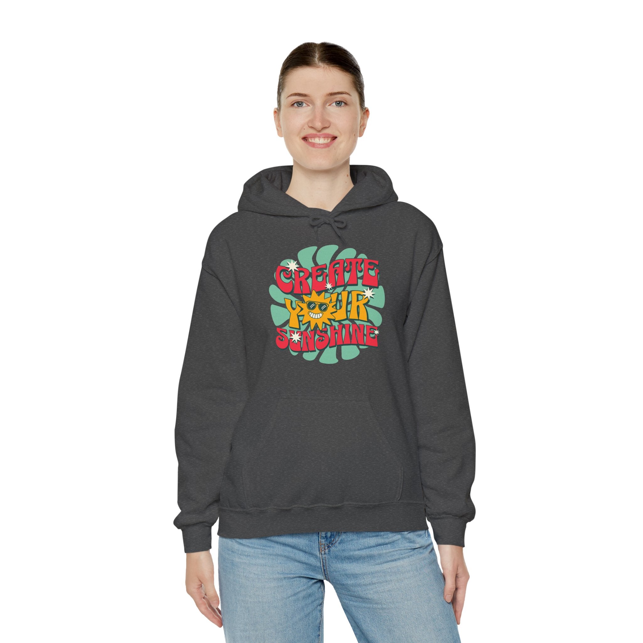 Create Your Sunshine | Colorful Retro-Inspired Hoodie | Cr8tive Designs