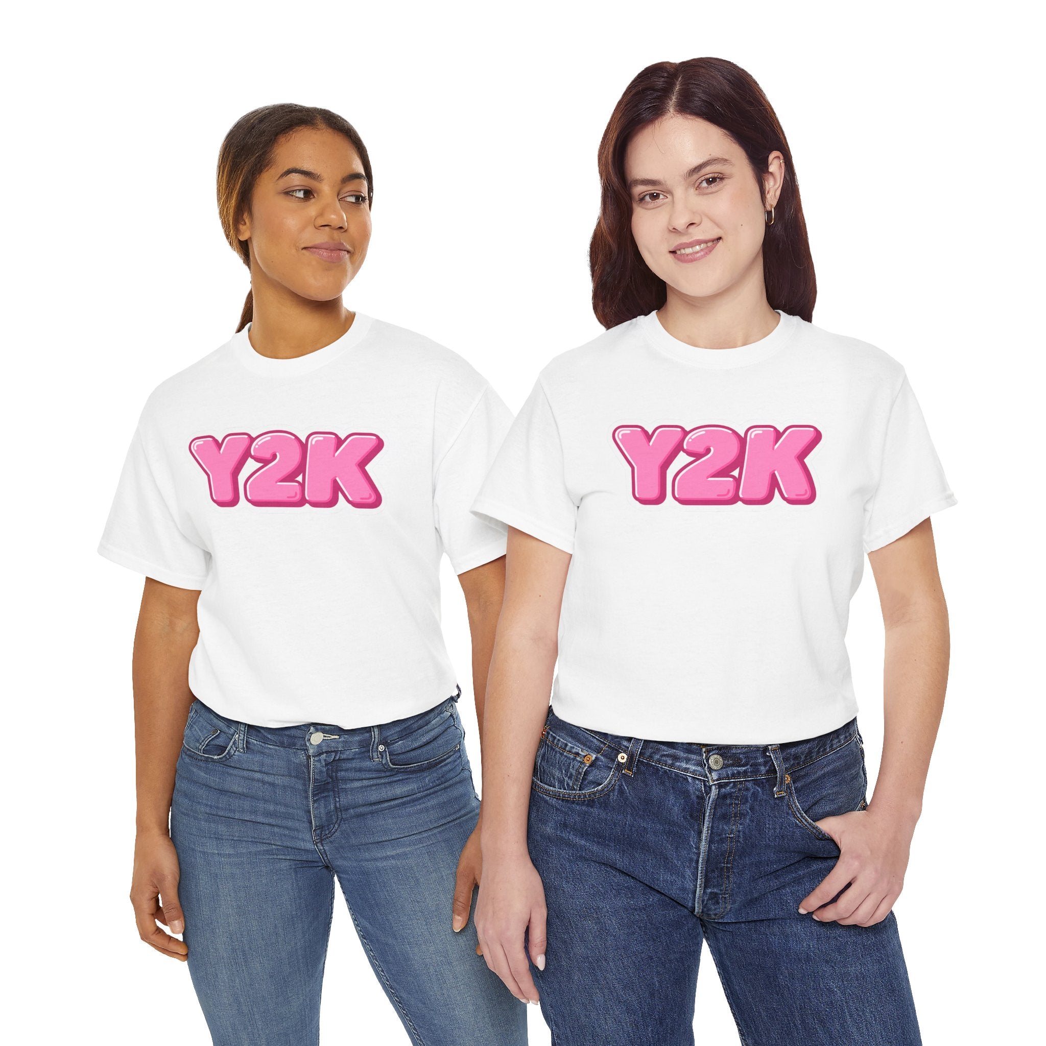 Y2K Pink Bubble Graphic T-Shirt