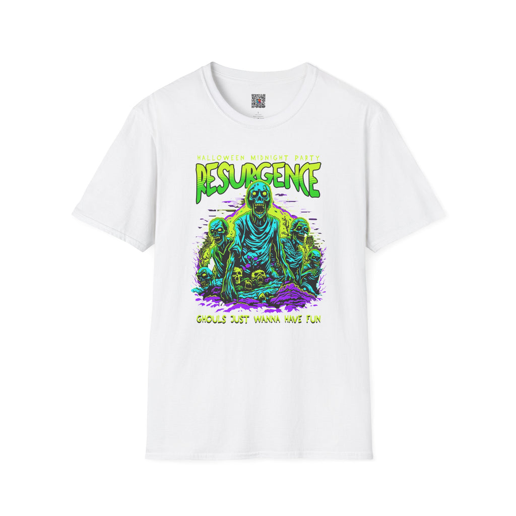 Resurgence Zombie Graphic T-Shirt | Neon Horror Halloween Tee | Cr8tive Designs