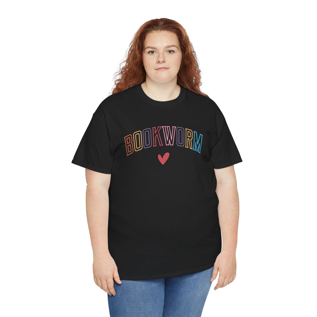 Bookworm Varsity Graphic Tee | Colorful Book Lover T-Shirt | Cr8tive Designs