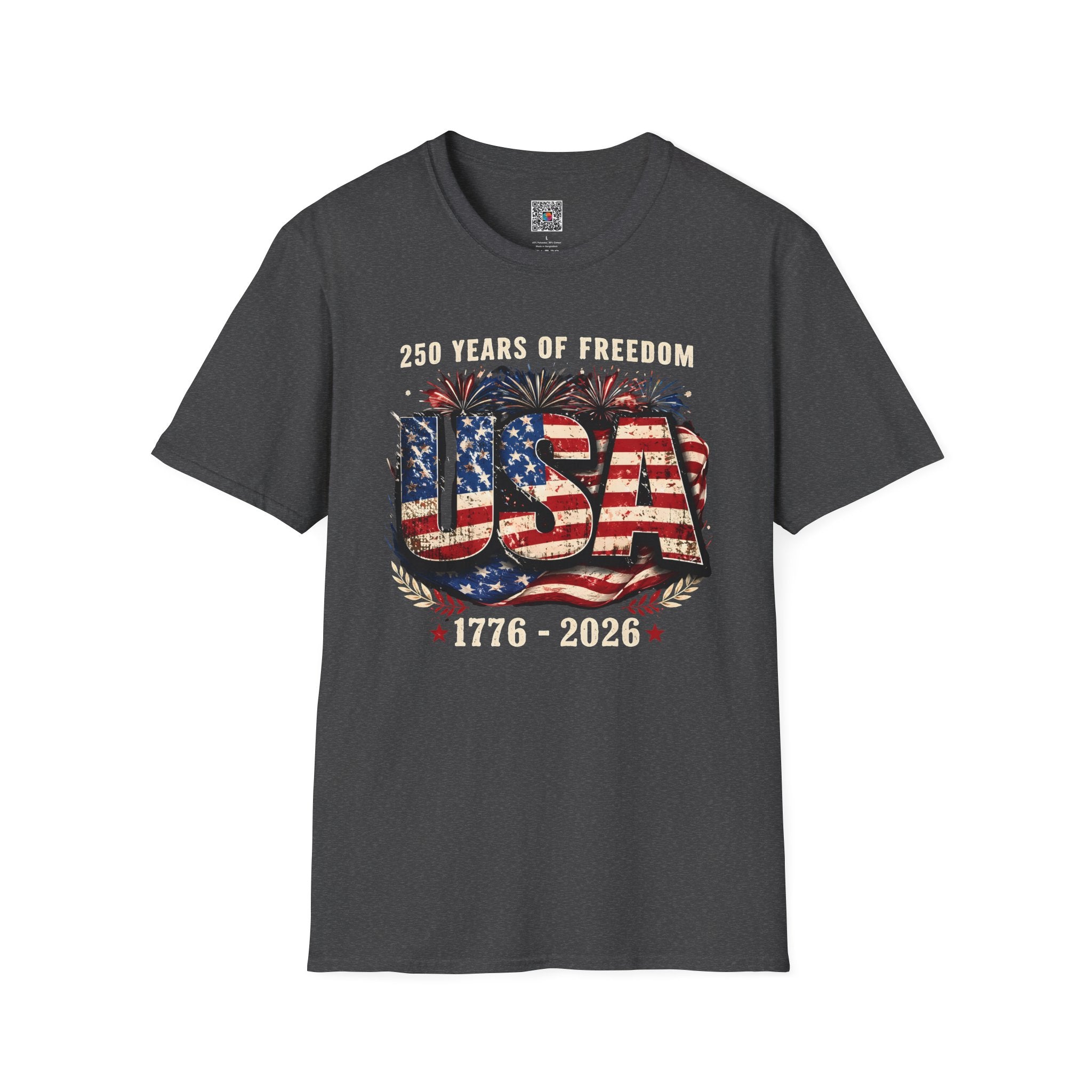 250 Years of Freedom | Rustic Patriotic USA Flag Design | Cr8tive Designs
