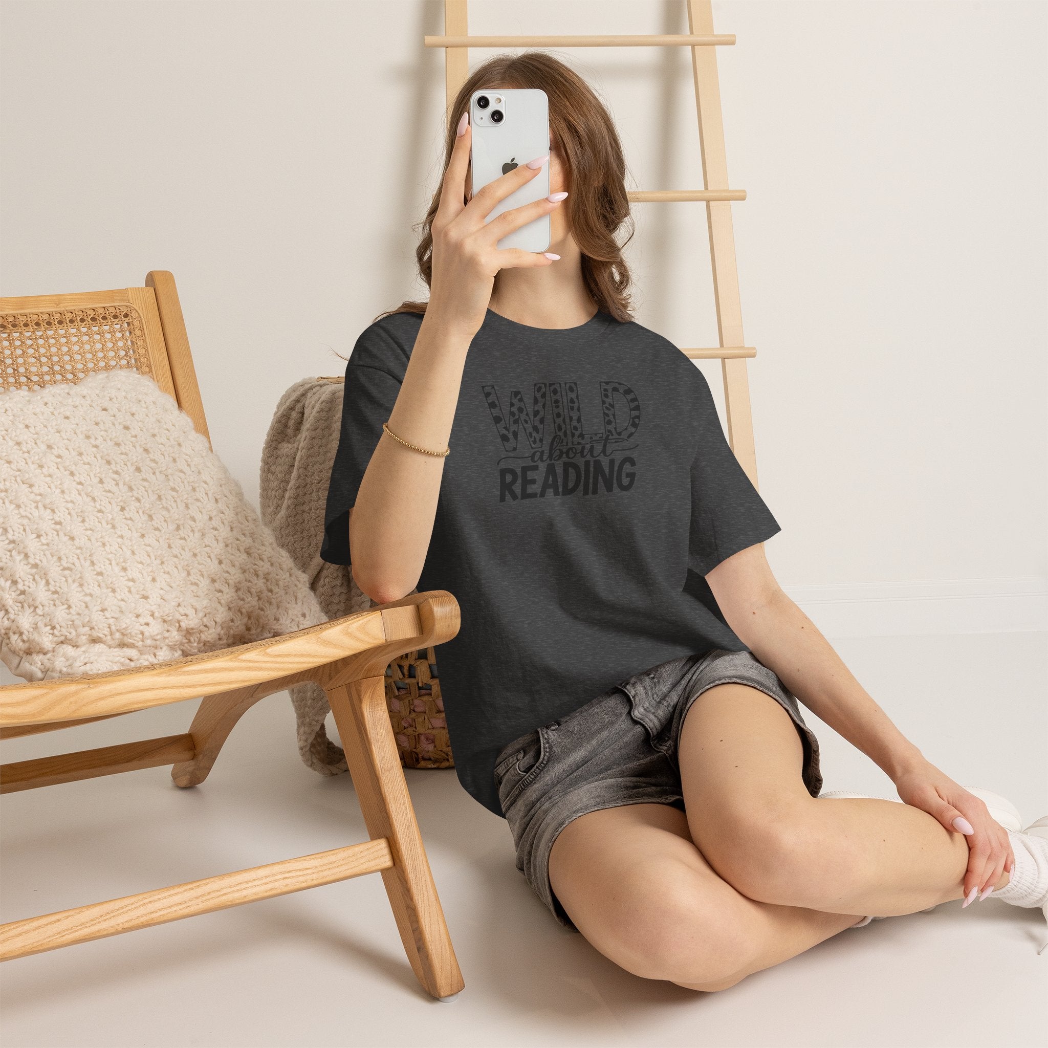 Wild About Reading Teacher Tee | Animal Print Book Lover T-Shirt | Cr8tive Designs