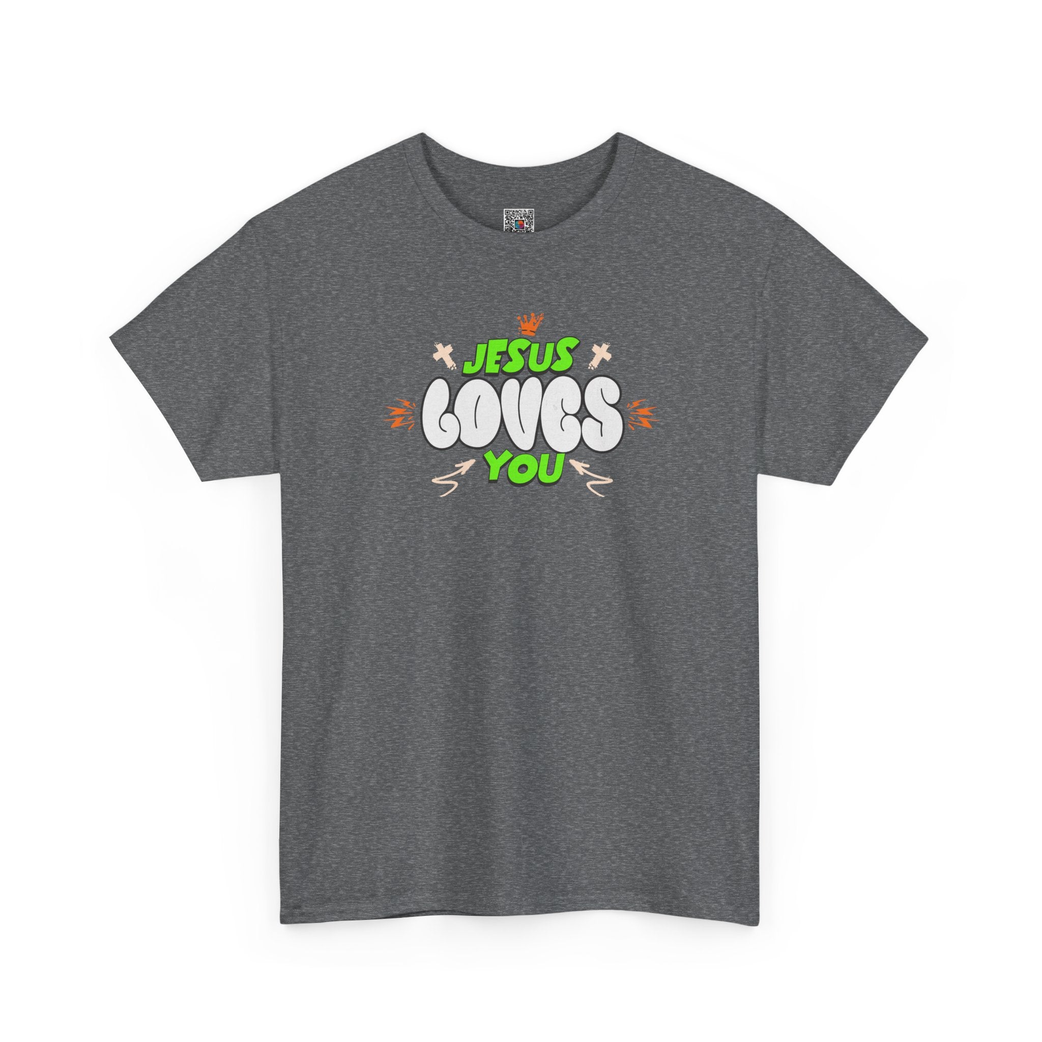 Jesus Loves You T-Shirt | Retro Bubble Gospel Tee | Cr8tive Designs
