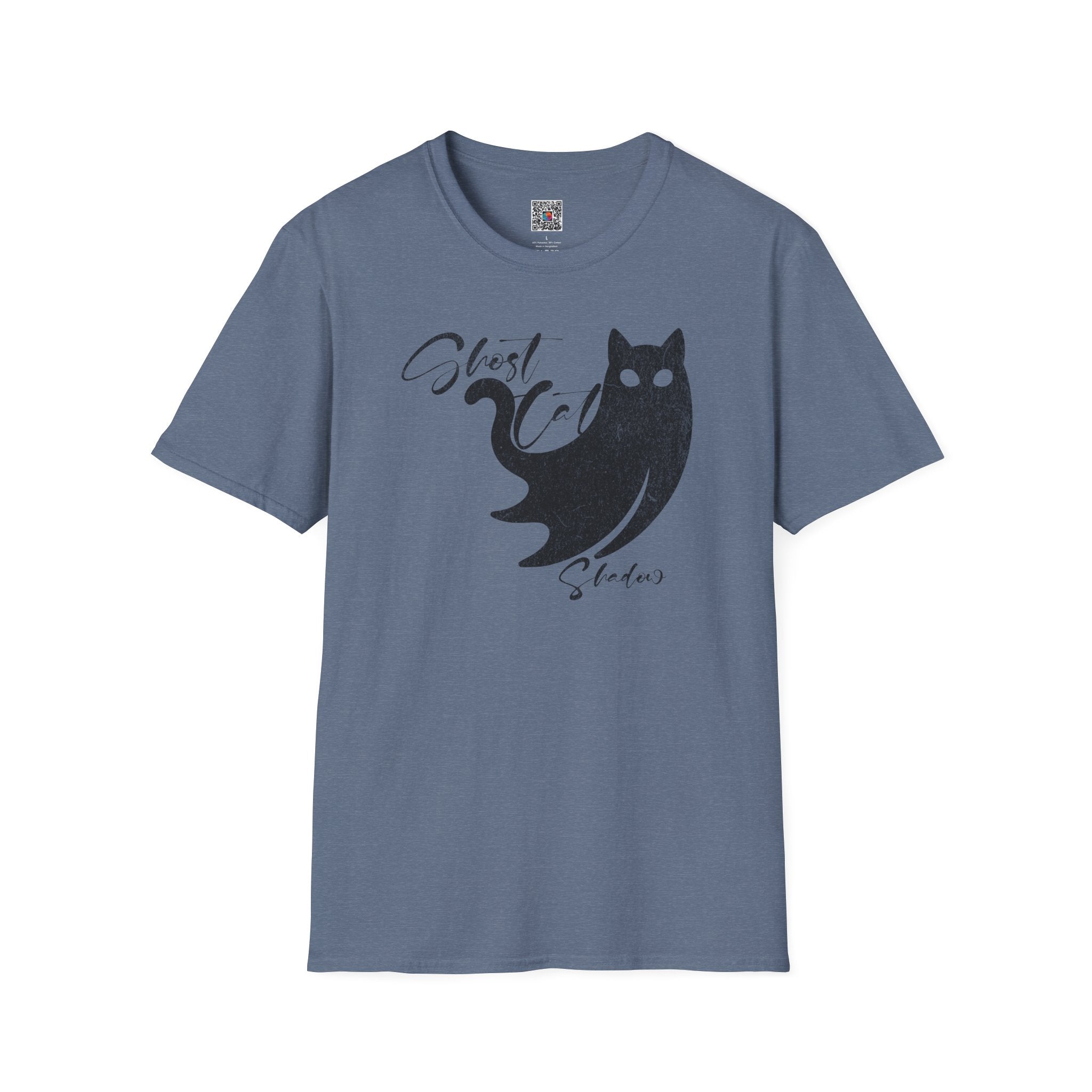 Ghost Cat T-Shirt | Cute Spooky Cat Graphic Tee | Cr8tive Designs