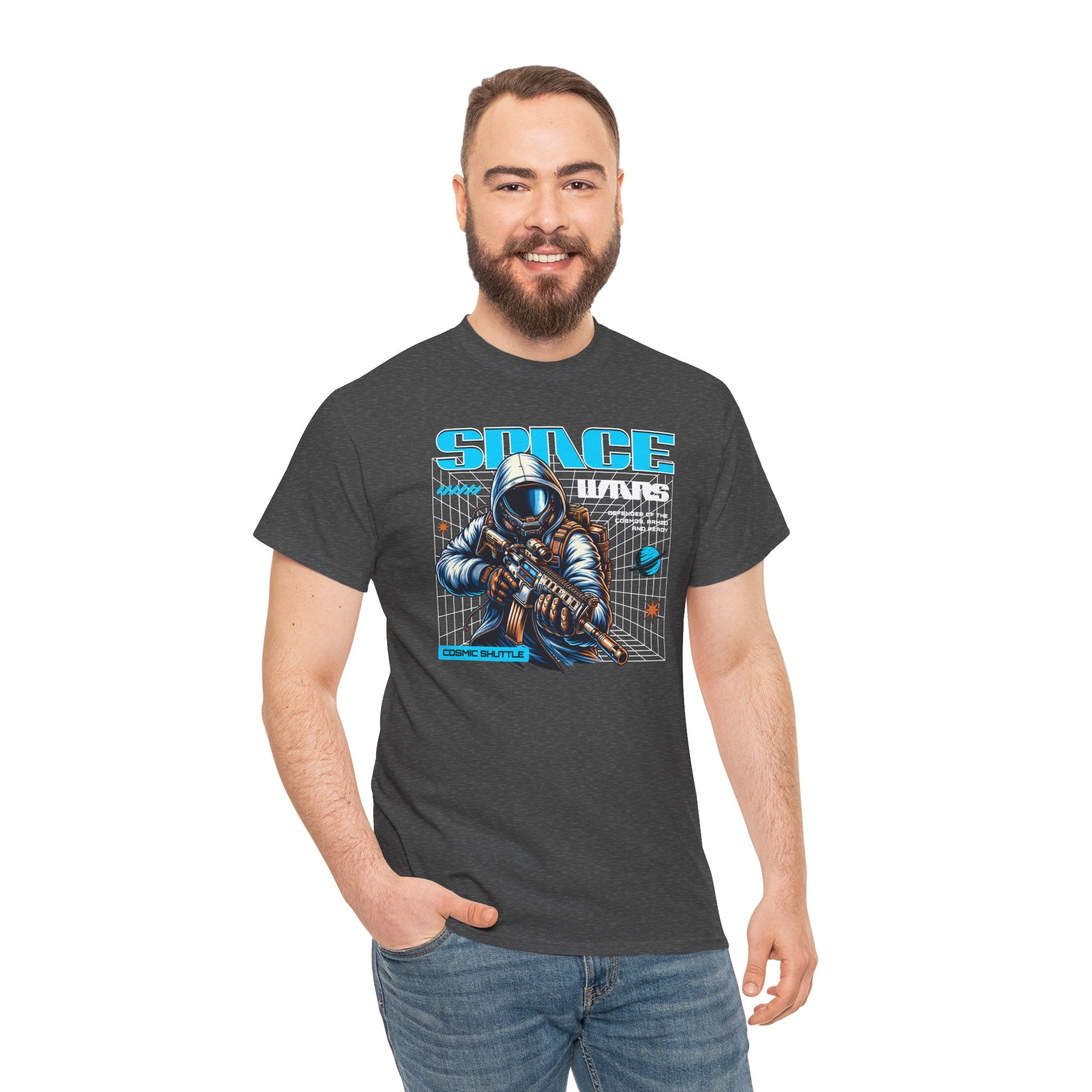 Space Vikings | Retro Sci-Fi Astronaut Graphic T-Shirt | Cr8tive Designs