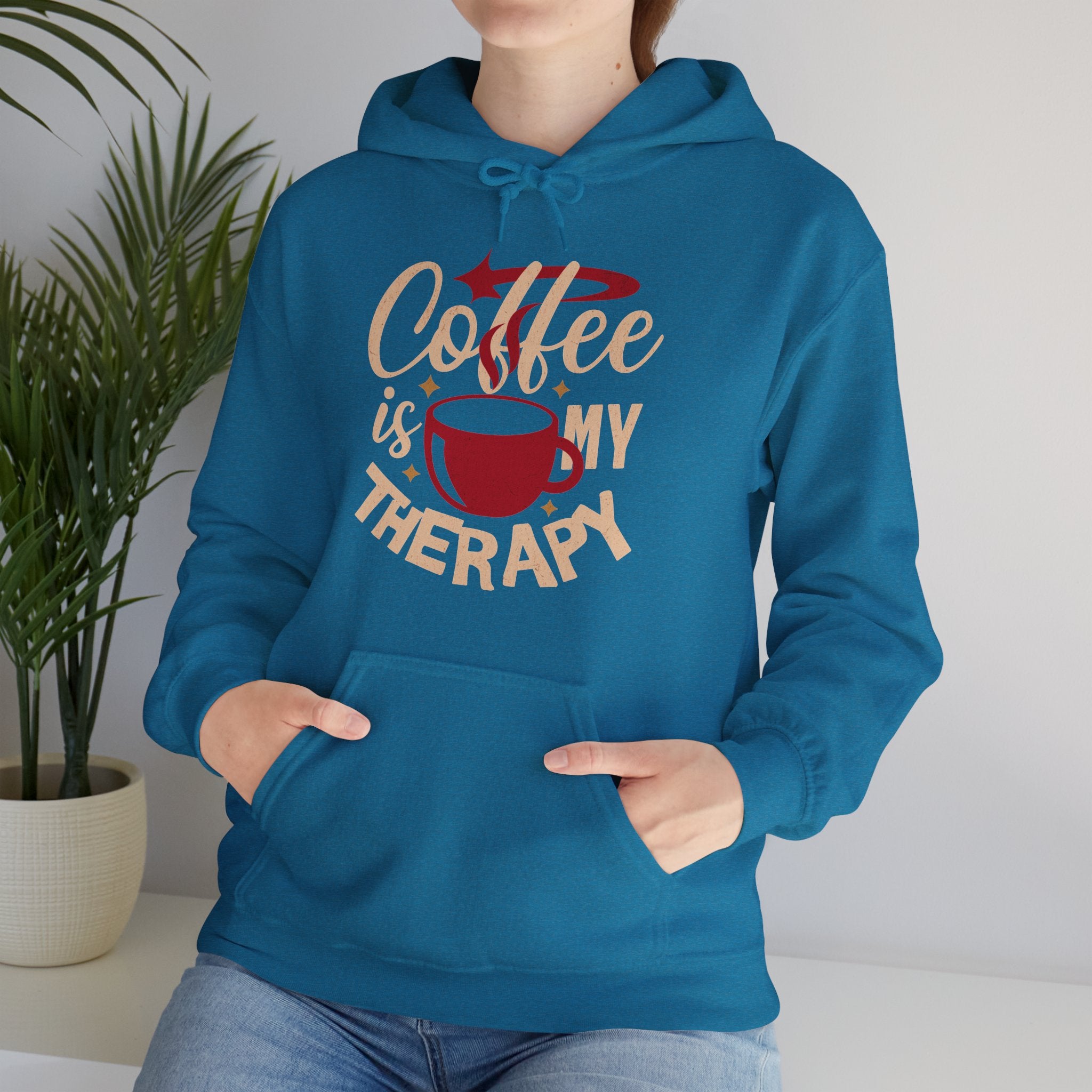 Coffee Is My Therapy | Funny Coffee Lover Hoodie | Cr8tive Designs