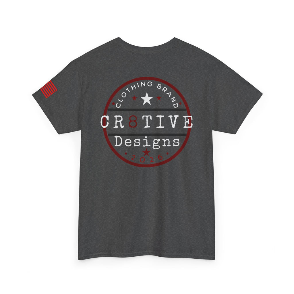 Red Logo Badge Graphic Tee/Cr8tive Designs