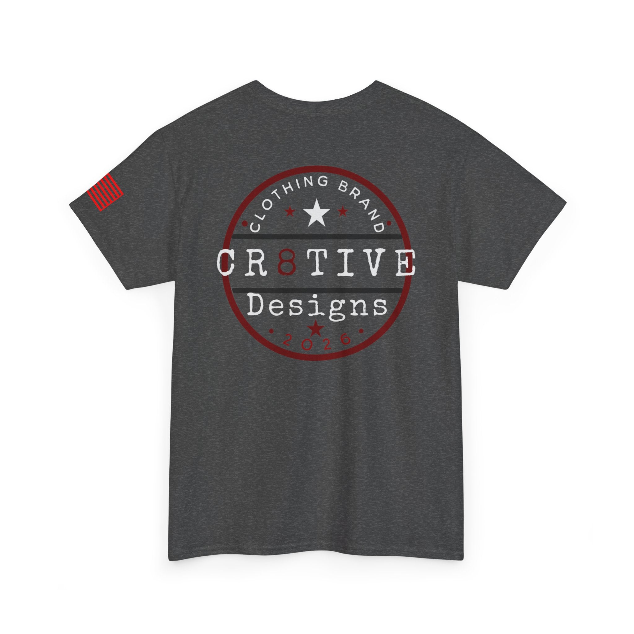 Red Logo Badge Graphic Tee/Cr8tive Designs