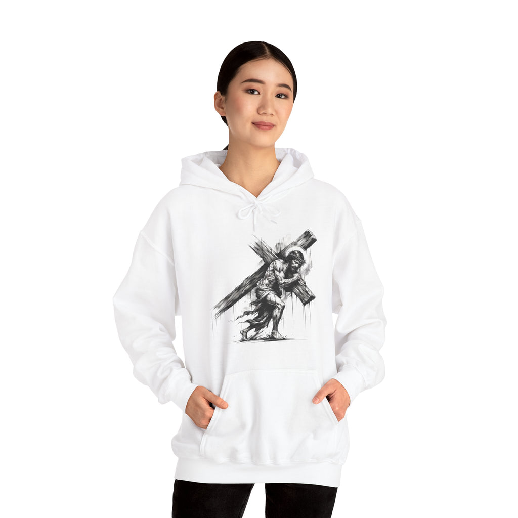 Jesus Carrying Cross Hoodie