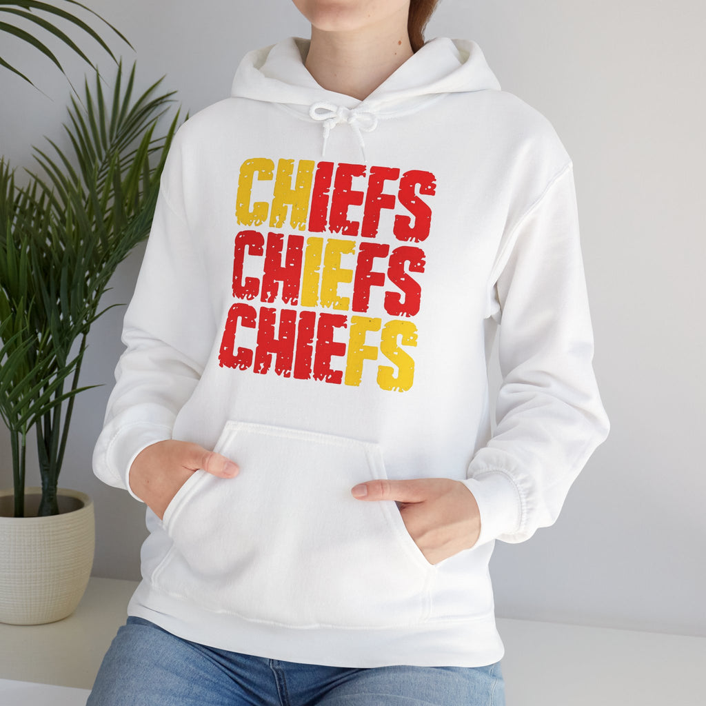 Chiefs Chiefs Chiefs | Football Hoodie | Cr8tive Designs