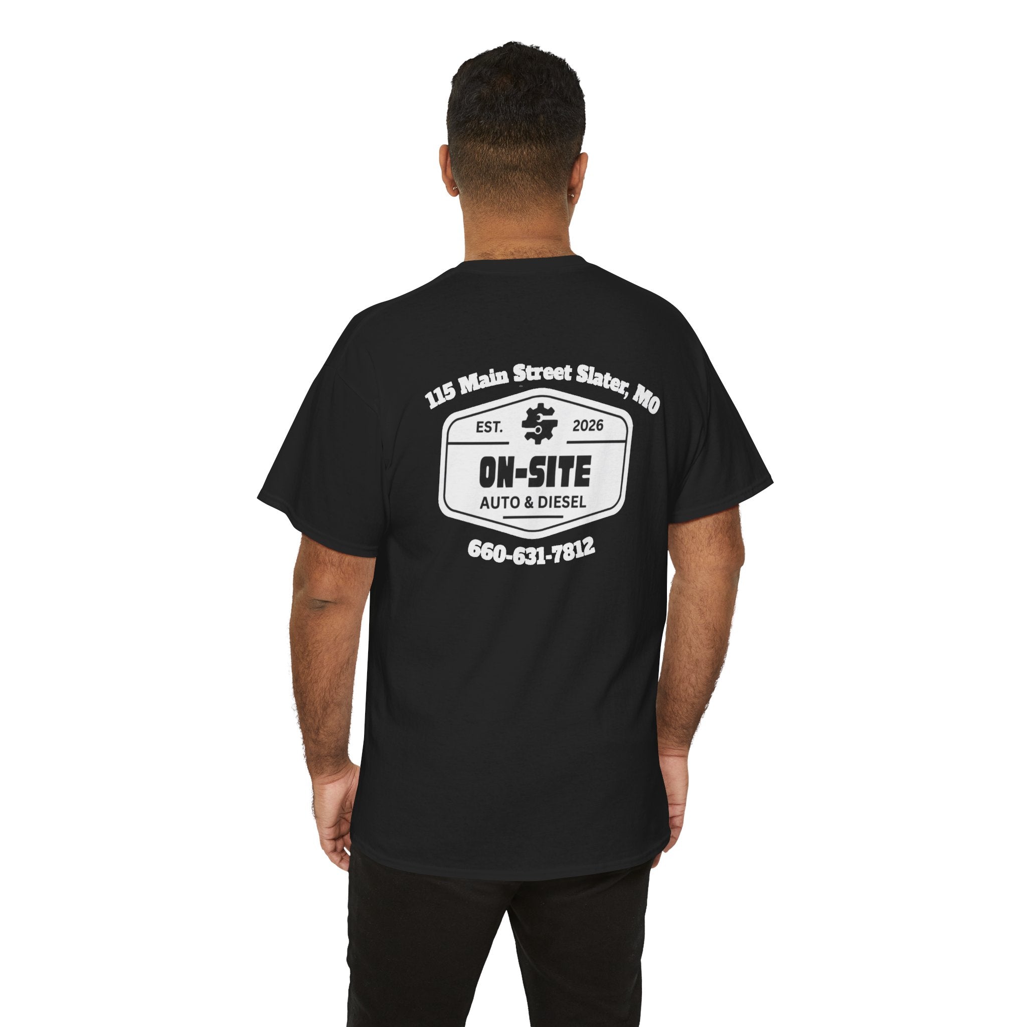 On-Site Auto & Diesel Logo T-Shirt | Local Business Work Shirt | Cr8tive Designs