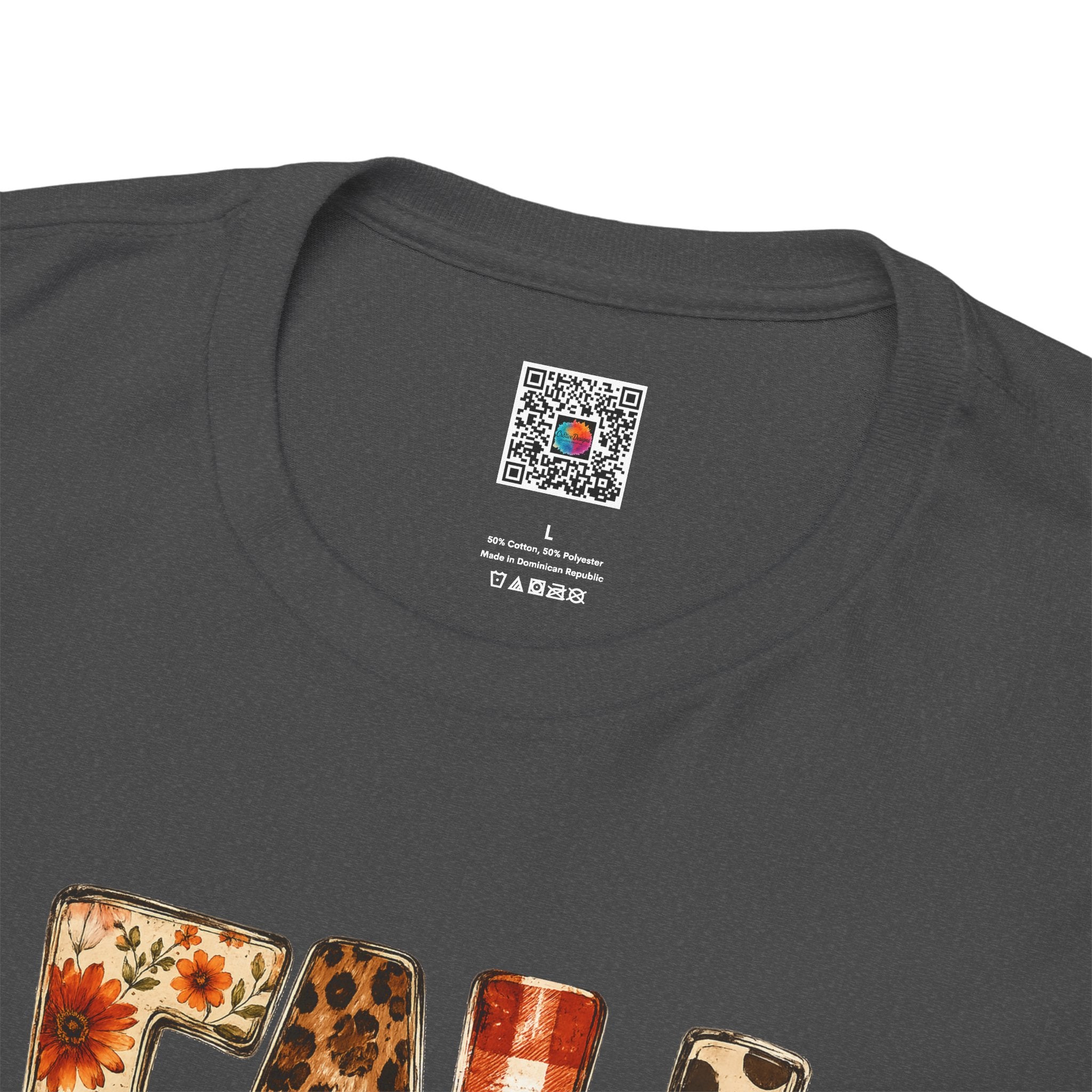 Floral Leopard Plaid FALL Tee | Rustic Autumn Graphic T-Shirt | Cr8tive Designs
