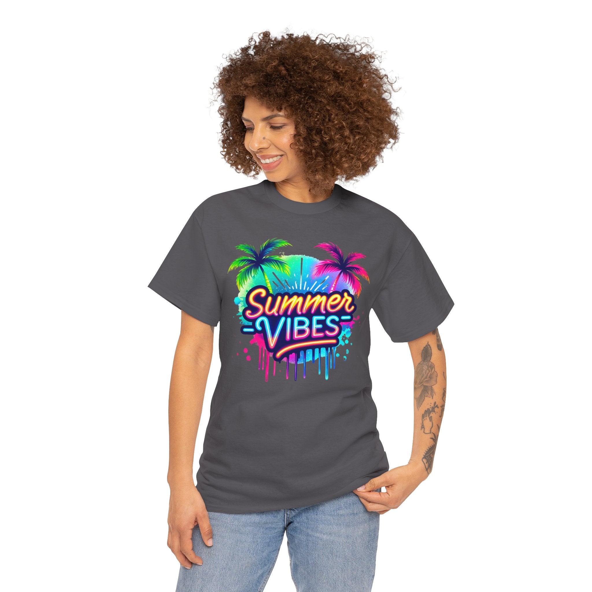 Summer Vibes | Neon Tropical Beach Design | Cr8tive Designs