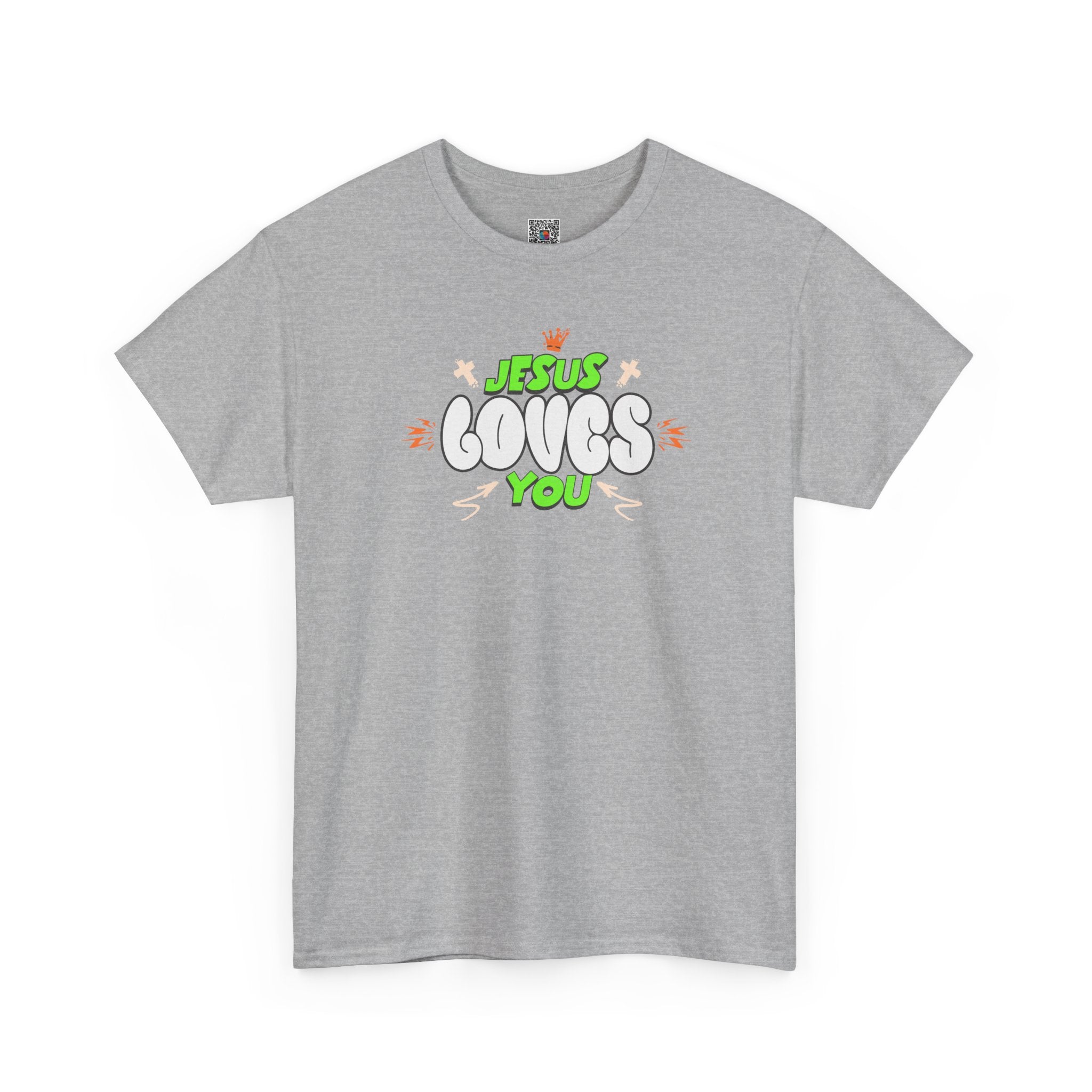 Jesus Loves You T-Shirt | Retro Bubble Gospel Tee | Cr8tive Designs