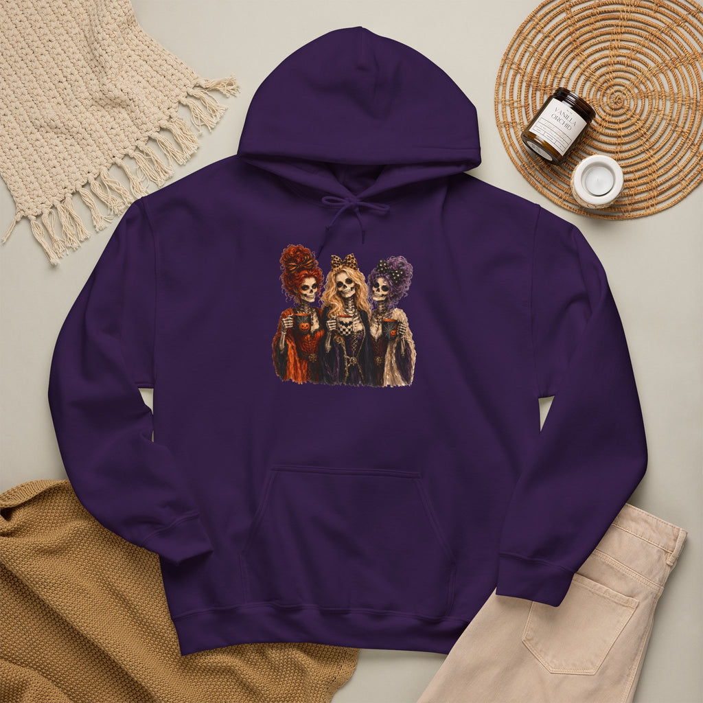 Skeleton Witch Sisters Graphic Hoodie | Cr8tive Designs