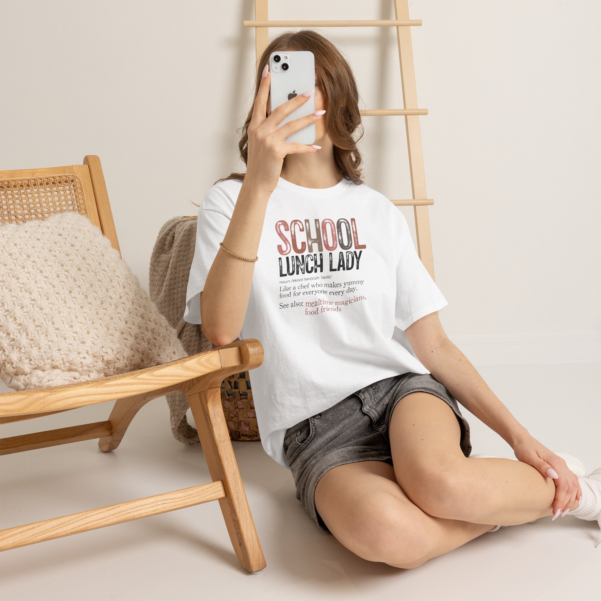 School Lunch Lady | Retro Cafeteria Staff T-Shirt | Cr8tive Designs