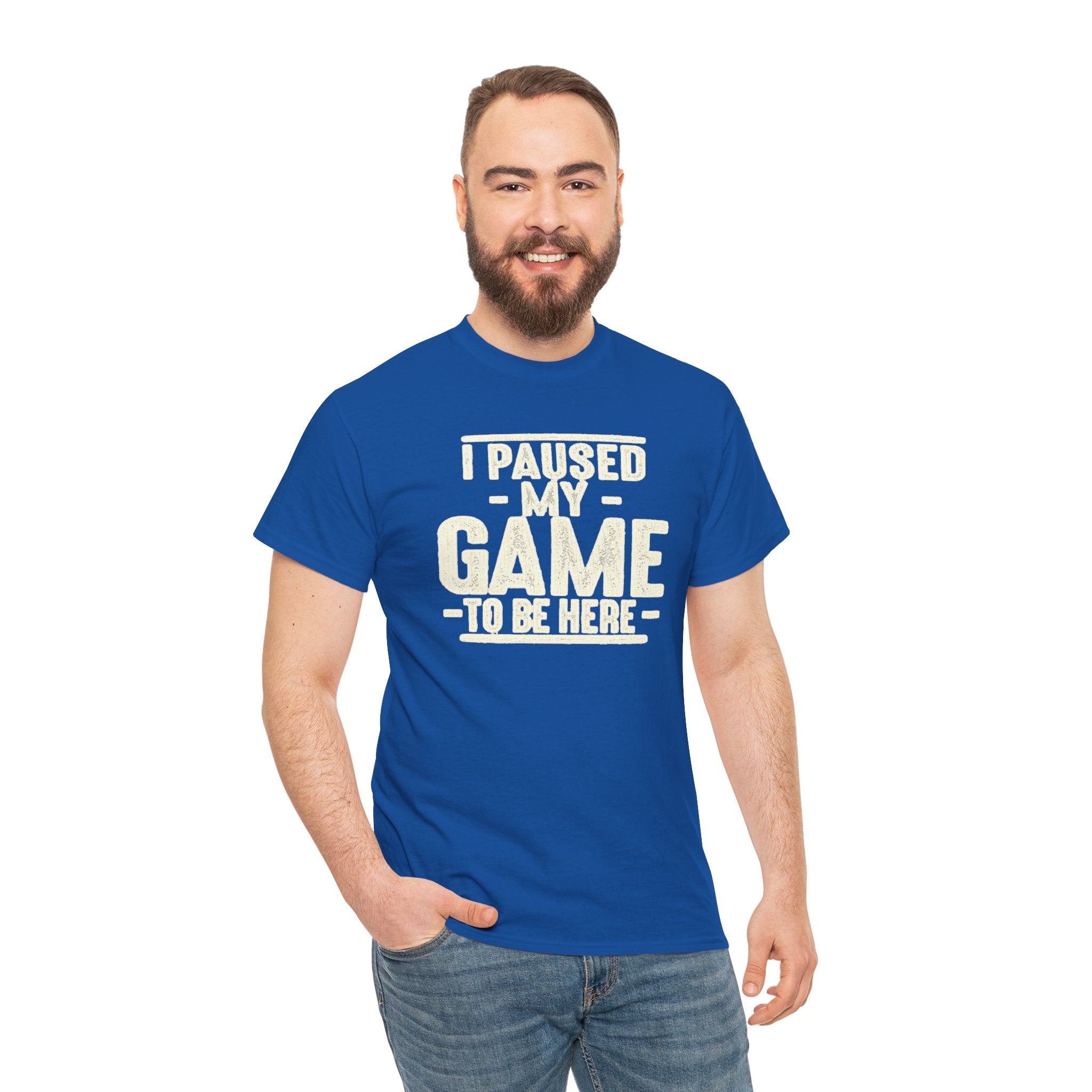 I Paused My Game to Be Here T-Shirt | Funny Gamer Design | Cr8tive Designs