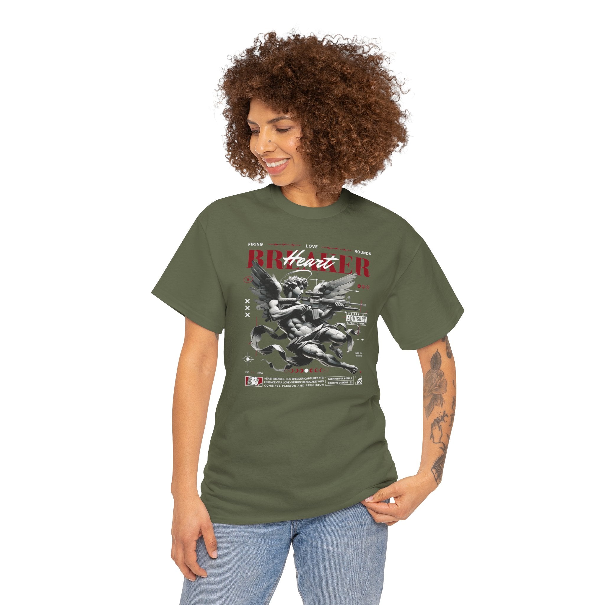 Firing Love Rounds | Dark Cupid Tshirt Design | Cr8tive Designs