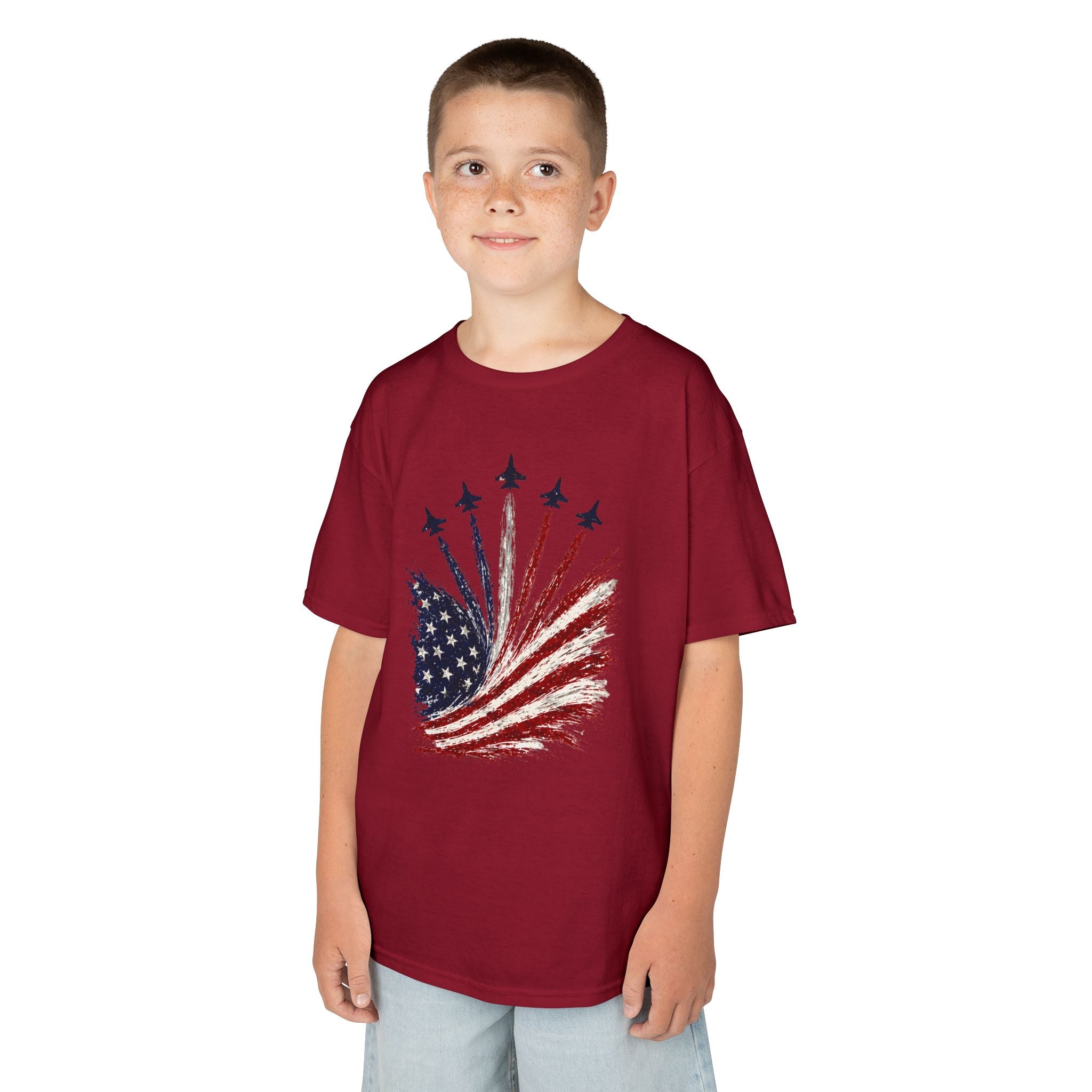 Kids American Flag Tee | Patriotic Stars and Stripes Design | Cr8tive Designs