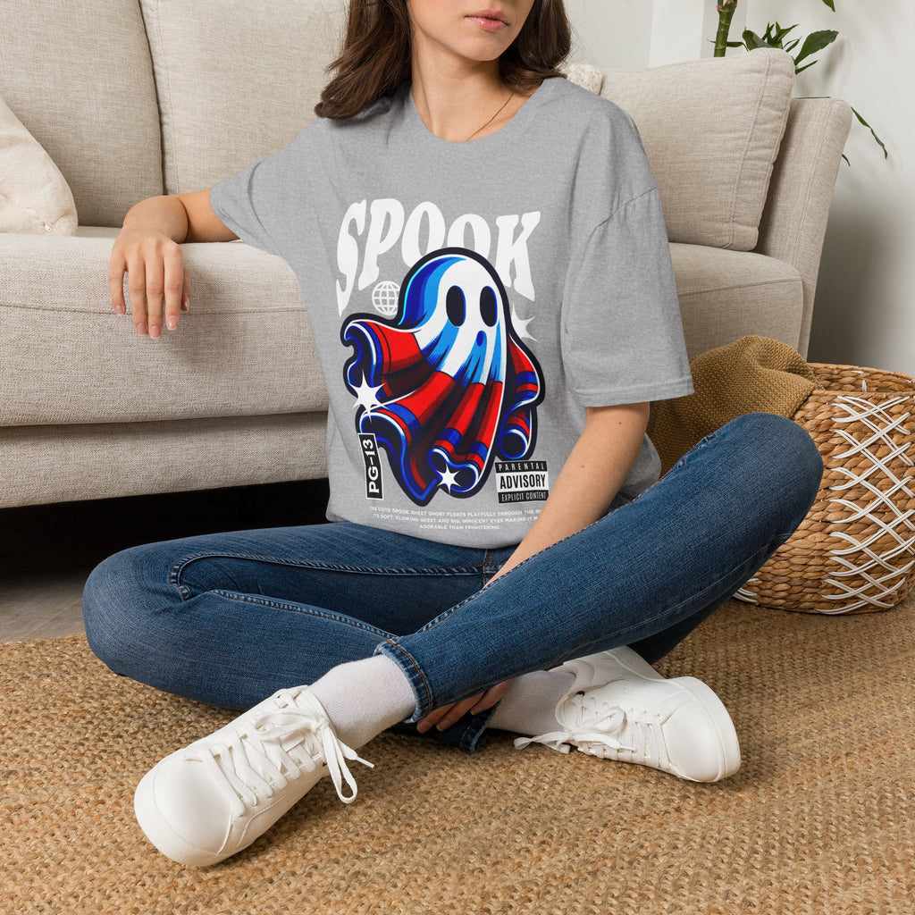 Spooky Retro Ghost T-Shirt | "SPOOK" Graphic Halloween Tee | Cr8tive Designs