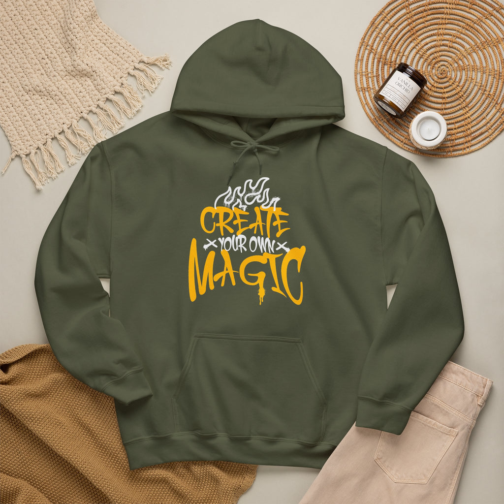 Create Your Own Magic | Bold Inspirational Hoodie | Cr8tive Designs