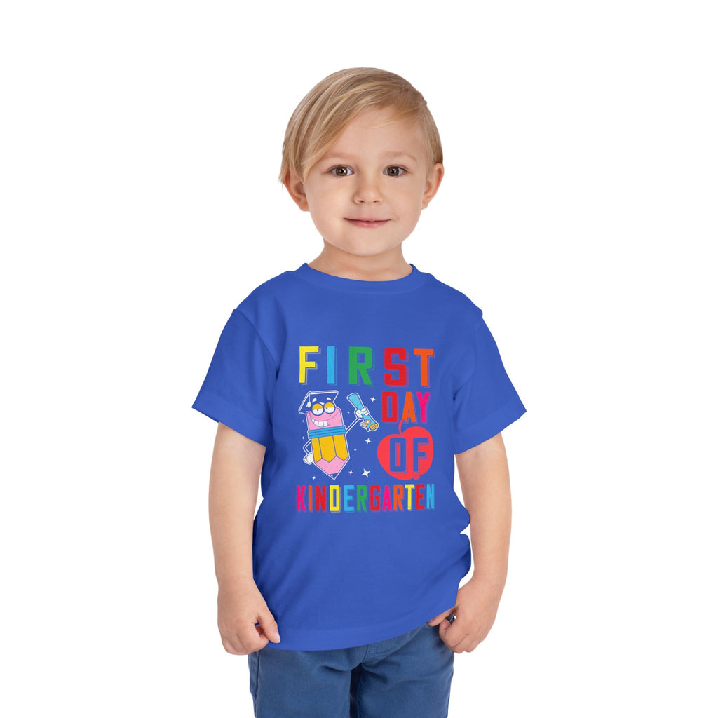 First Day of Kindergarten Toddler Tee | Colorful Back-to-School T-Shirt | Cr8tive Designs