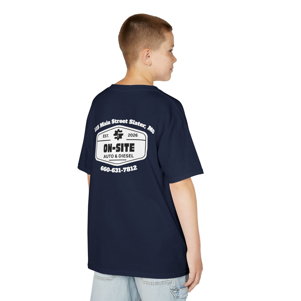 On-Site Auto & Diesel Custom Business Youth T-Shirt | Automotive Workwear | Cr8tive Designs