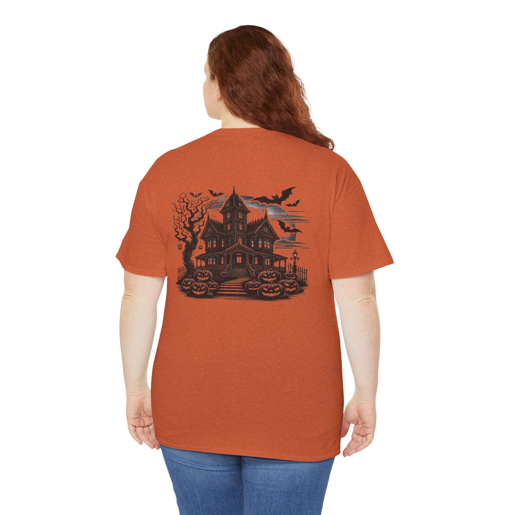 Haunted House Halloween Graphic T-Shirt | Gothic Spooky Victorian Tee | Cr8tive Designs