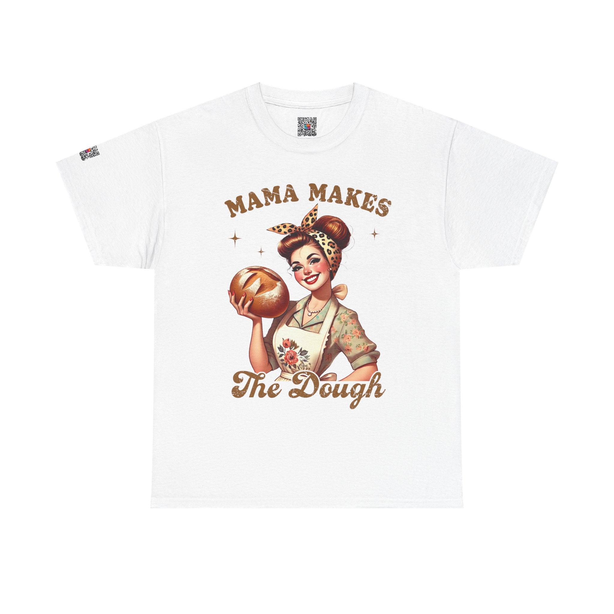 Mama Makes the Dough Graphic Tee – Funny Mom Shirt, Retro Vintage Style, Cute Mom Design | Cr8tive Designs