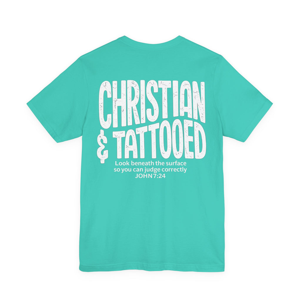 Christian & Tattooed Custom Shirt | Faith-Inspired Front & Back Design | Cr8tive Designs
