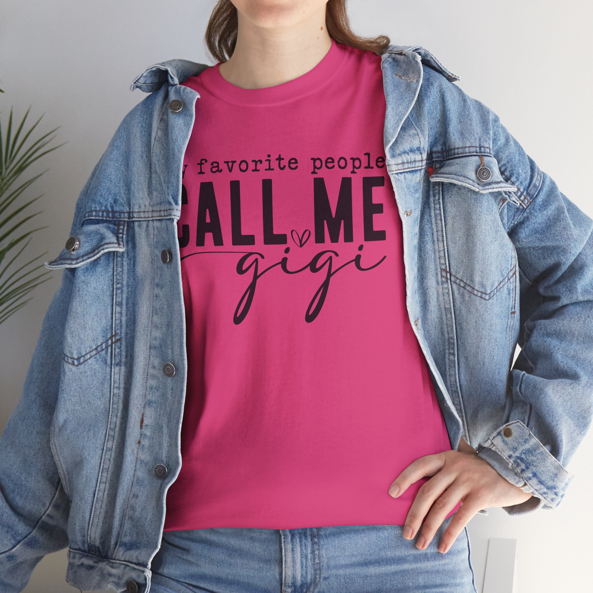 My Favorite People Call Me Gigi T-Shirt | Cute Grandma Gift Tee | Loving Family Quote Shirt | Cr8tive Designs