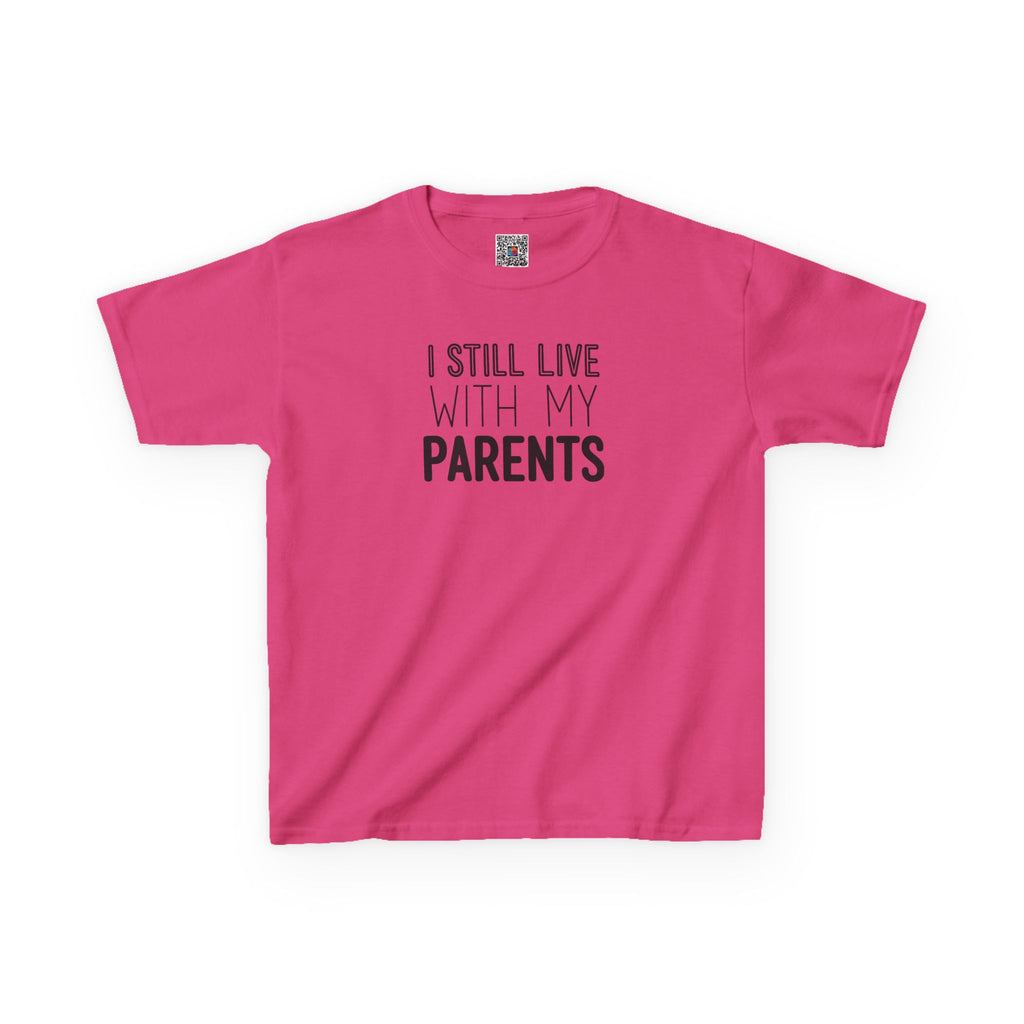 I Still Live With My Parents Youth Tee | Funny Kids Graphic T-Shirt | Cr8tive Designs