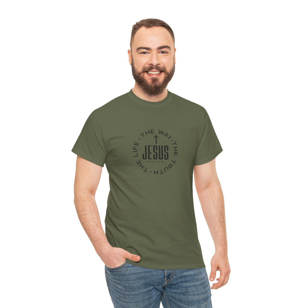 Jesus The Way The Truth The Life T‑Shirt — Christian Faith Cross Tee