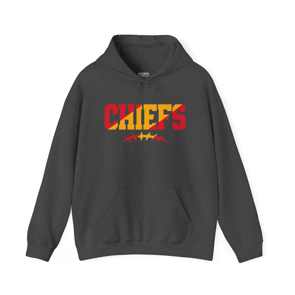 Chiefs Game Day Hoodie | Red & Gold Football Design | Cr8tive Designs