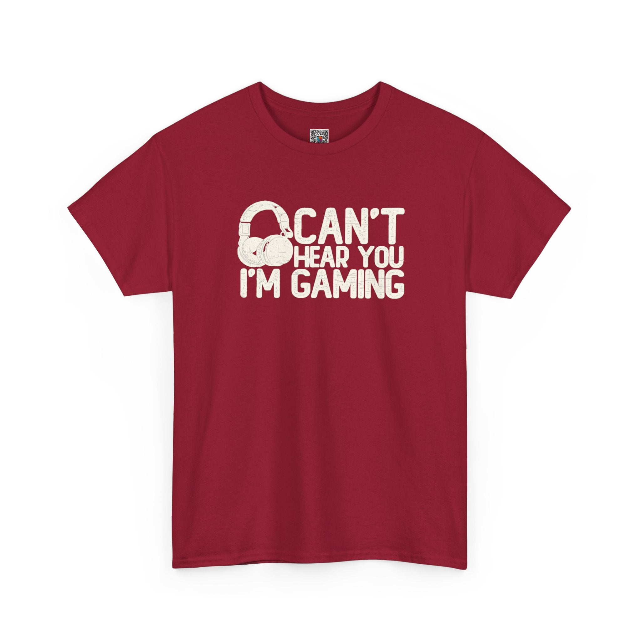 Can’t Hear You, I’m Gaming T-Shirt | Funny Headset Gamer Design | Cr8tive Designs