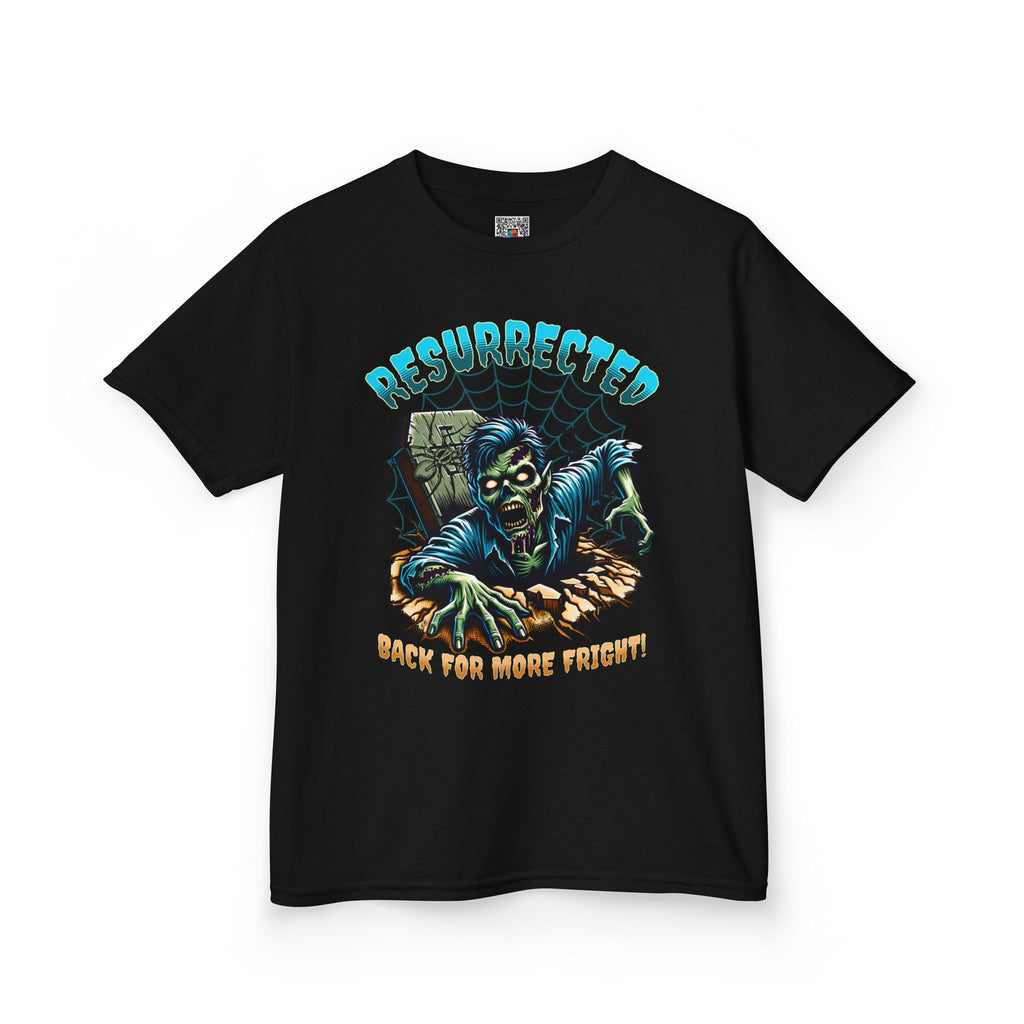 Kids T‑Shirt | "Resurrected: Back For More Fright" Zombie Graphic | Cr8tive Designs