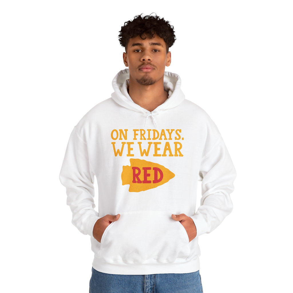 On Fridays We Wear Red | Kansas City Football Hoodie | Cr8tive Designs