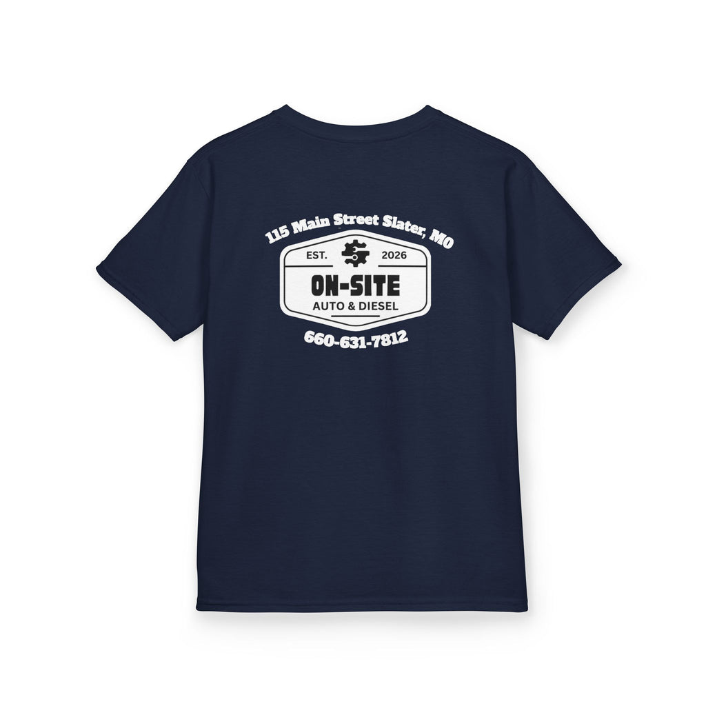 On-Site Auto & Diesel Custom Business Youth T-Shirt | Automotive Workwear | Cr8tive Designs