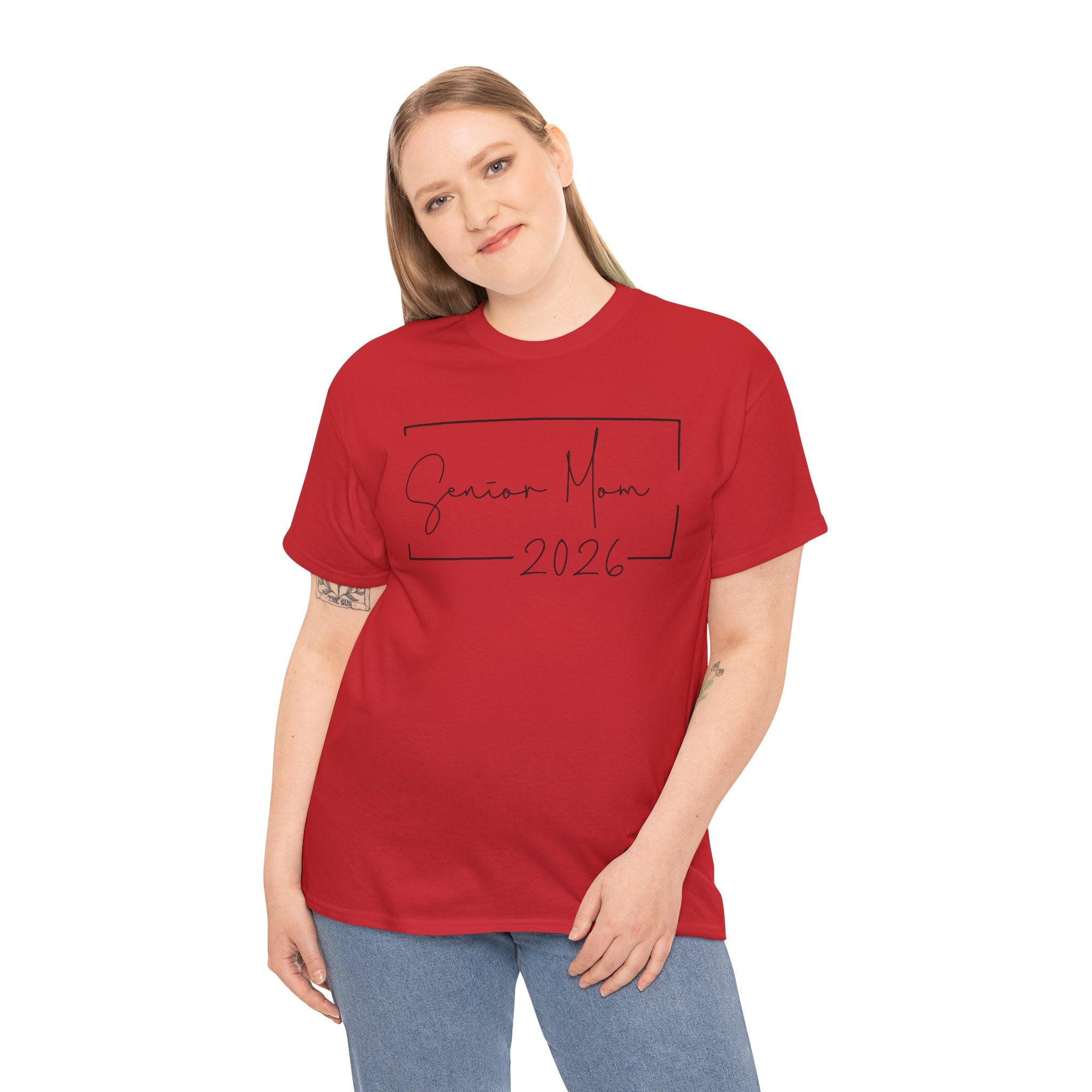 Senior Mom 2026 Script T-Shirt | Minimalist Graduation Tee | Class of 2026 Mom Shirt | Cr8tive Designs