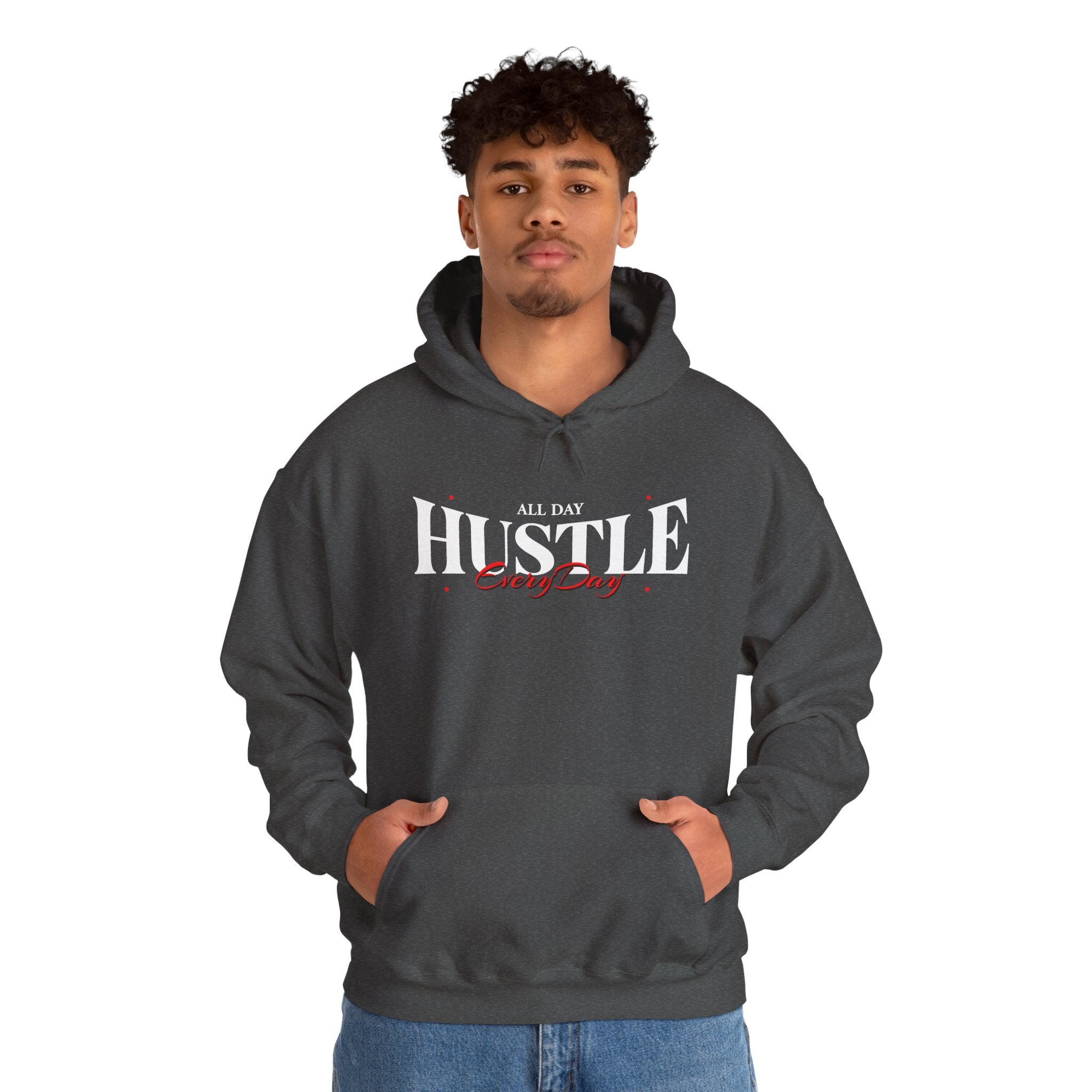 All Day Hustle Every Day | Motivational Streetwear Hoodie | Cr8tive Designs